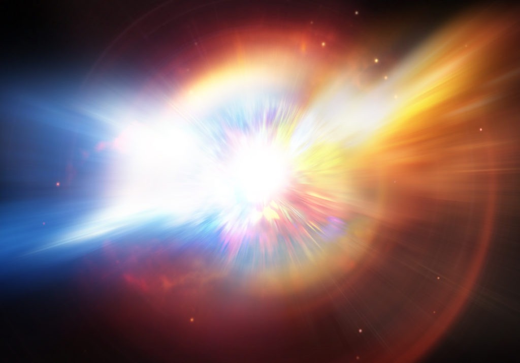 Supernova star explosion.